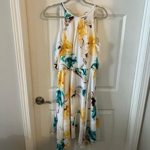 White House Black Market Floral Dress Size 12